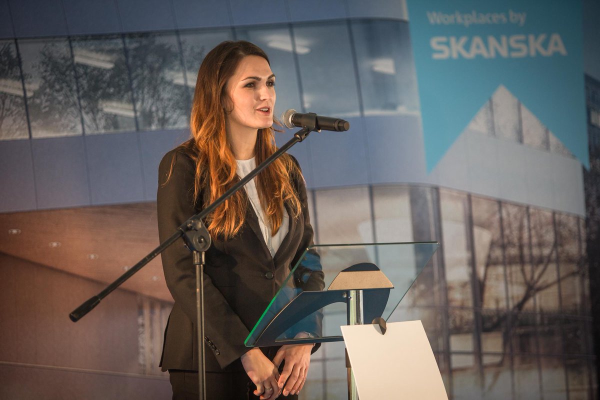 SkanskaProperty's tweet photo. Today we have laid the cornerstone for Axis, our second office building in Krakow http://t.co/lwPSC7Houa http://t.co/wdMLA4mW64