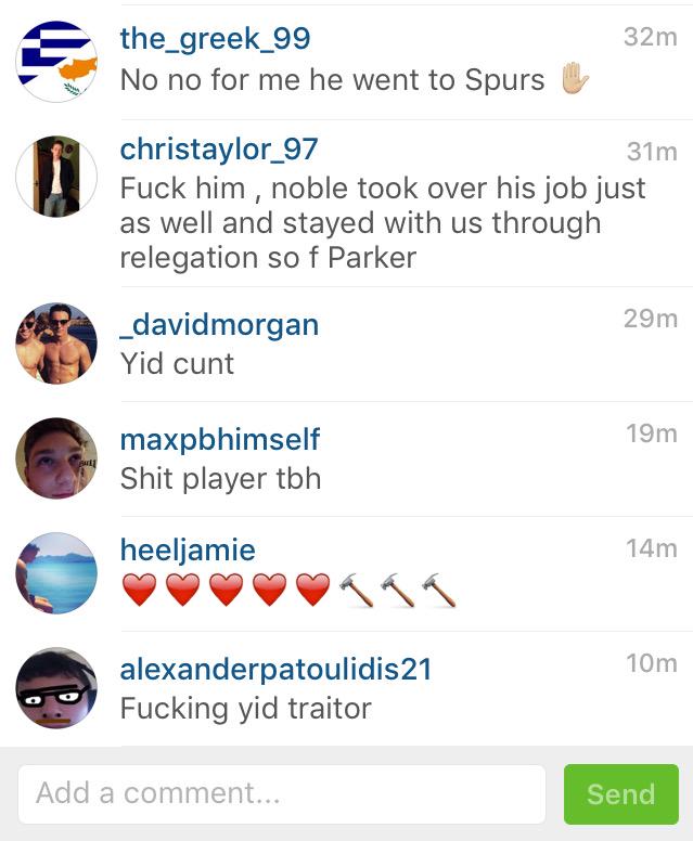 What did West Ham expect wishing Scott Parker a happy birthday 
