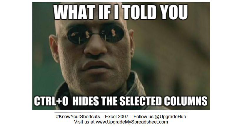 UpgradeHub's tweet image. #UpgradeMySpreadsheet #KnowYourShortcuts #Excel2007