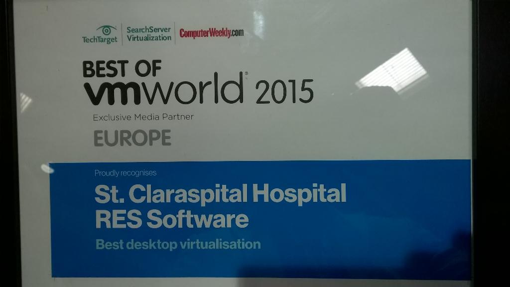 Eddie_v_R's tweet image. Look what we&apos;ve just won @vmworld!!! @ressoftware #desktopvirtualisation #thenewcool