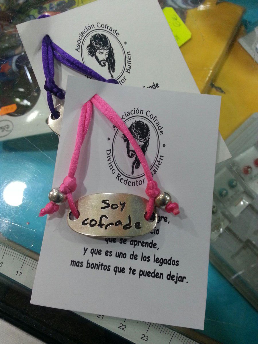 SantaClonidas13's tweet photo. Pulseras de Asociación Cofrade Divino Redentor Bailen. No dudéis en preguntar !! http://t.co/urrV30R1hE