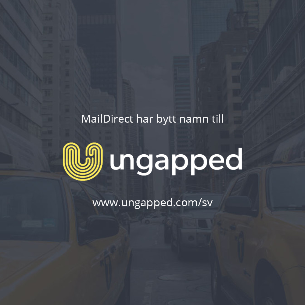 MailDirect's tweet image. MailDirect har bytt namn till @ungapped! Kolla in vår nya webb » ungapped.com/sv