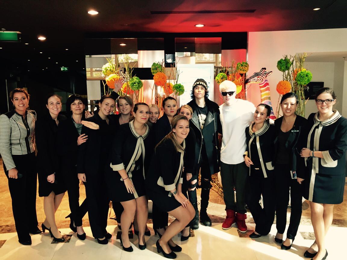 Thank you very much <a href="/Nashgrier/">Nash Grier</a> ! We hope to see you again soon at <a href="/PullmanDefense/">Pullman La Défense</a> ! #Parisiansweethome  #Pullmanteam