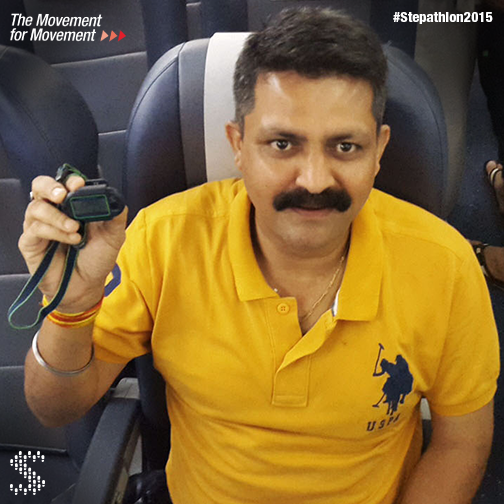 Stepathlon's tweet photo. Stepathletes are everywhere. Let your steps take off like #Stepathlete Sami Ambokar, @AbbottNews #Stepathlon2015 http://t.co/OR58Yhv9wJ