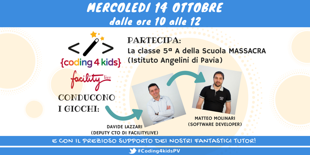 FacilityLive's tweet image. Qui è tutto pronto per #Coding4KidsPV, mancano solo i nostri ospiti! @CodeWeekEU @neutralaccess @eskills4jobsIT