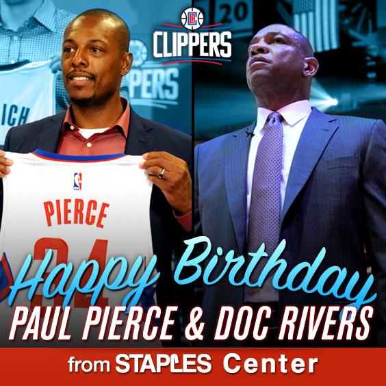 Happy Birthday to head coach Doc Rivers and forward 