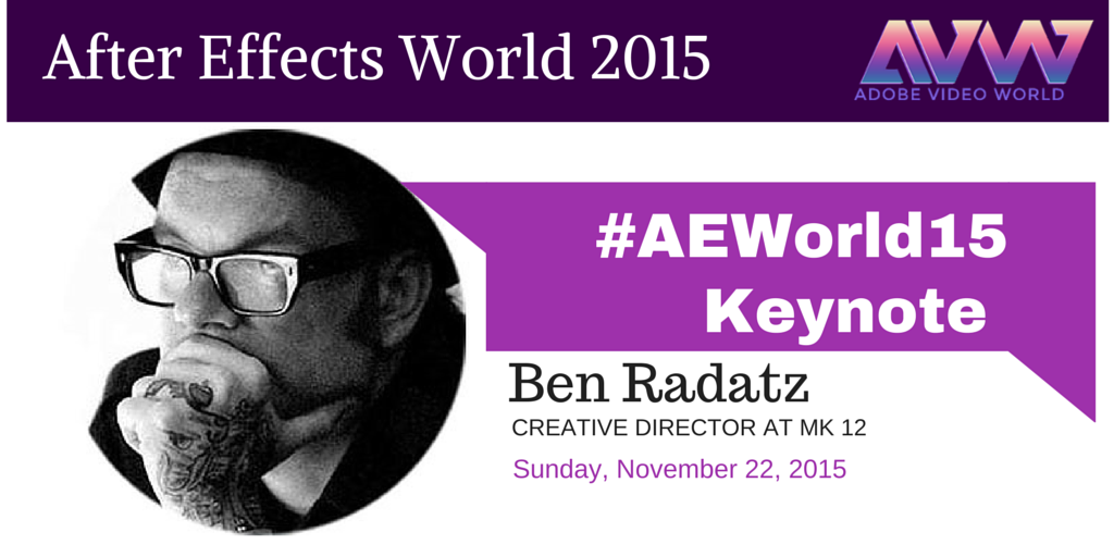 sacvips's tweet photo. RT @ProVideo: Don’t miss the #AEWorld15 #keynote with Ben Radatz: http://t.co/7FcAwUEaLb cc: @weareMK1 http://t.co/zOf310y8yE