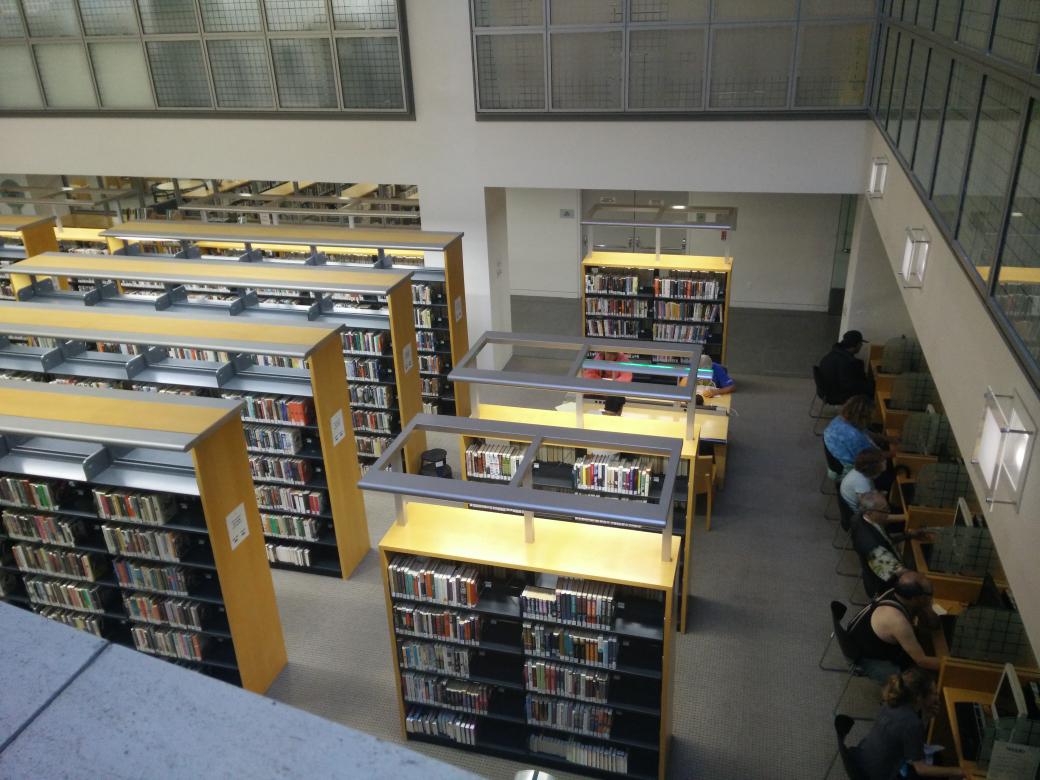 First time I've been in a library in SF