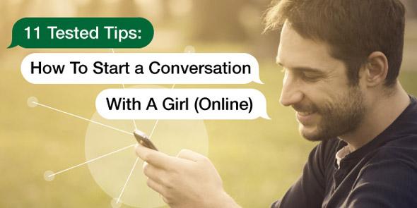 starting conversation with a girl online