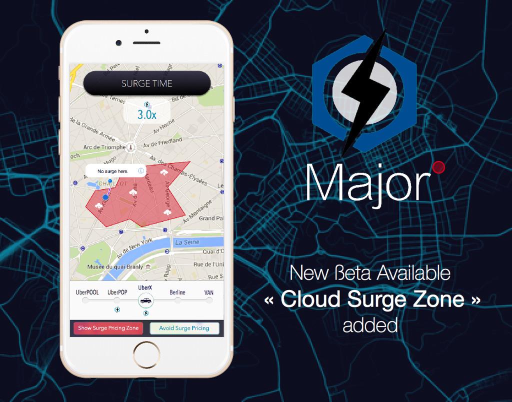 majorations's tweet photo. Major° Update - New ßeta with "Cloud Surge Zone" Added #AppStoreSoon #Uber #Surge #Pricing http://t.co/1Vp5bXlLfC http://t.co/XMCHb7kooi
