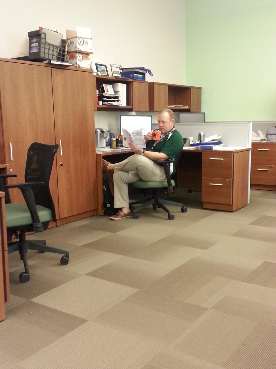 Even Mr. Banas stopped working to read!   <a href="/MeridenOSOB/">MeridenOSOB</a>