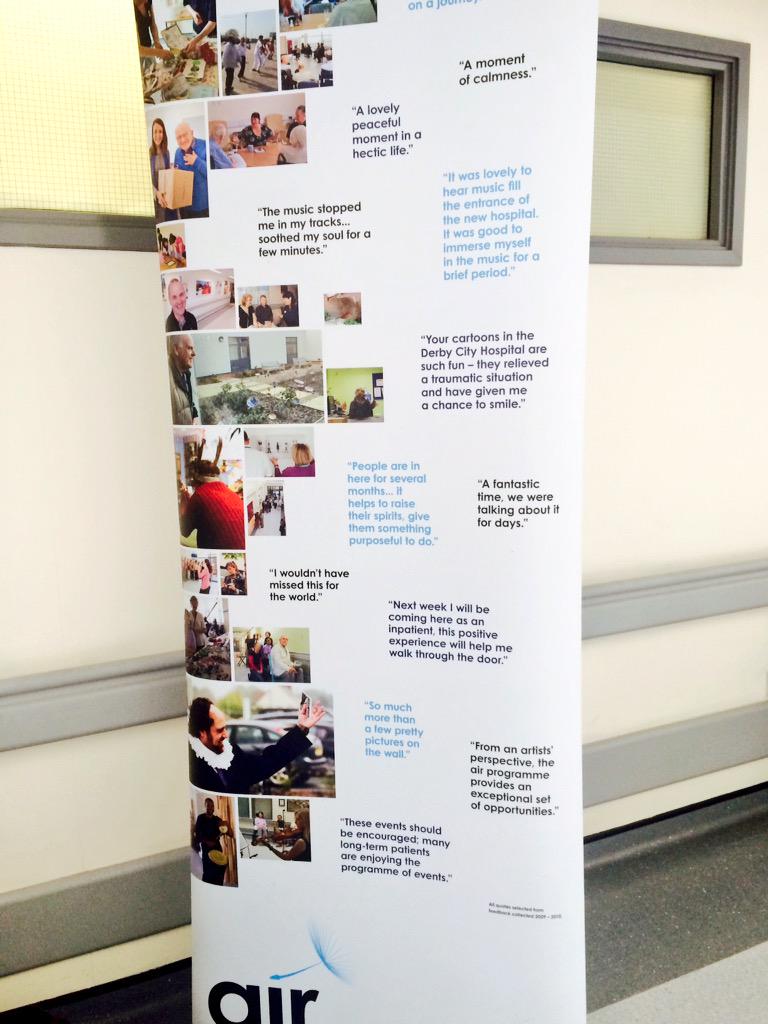 ButeClarinet's tweet image. We thoroughly enjoyed playing for @DerbyHospitals @air_arts programme today! Such a great scheme. #outreach 🎶