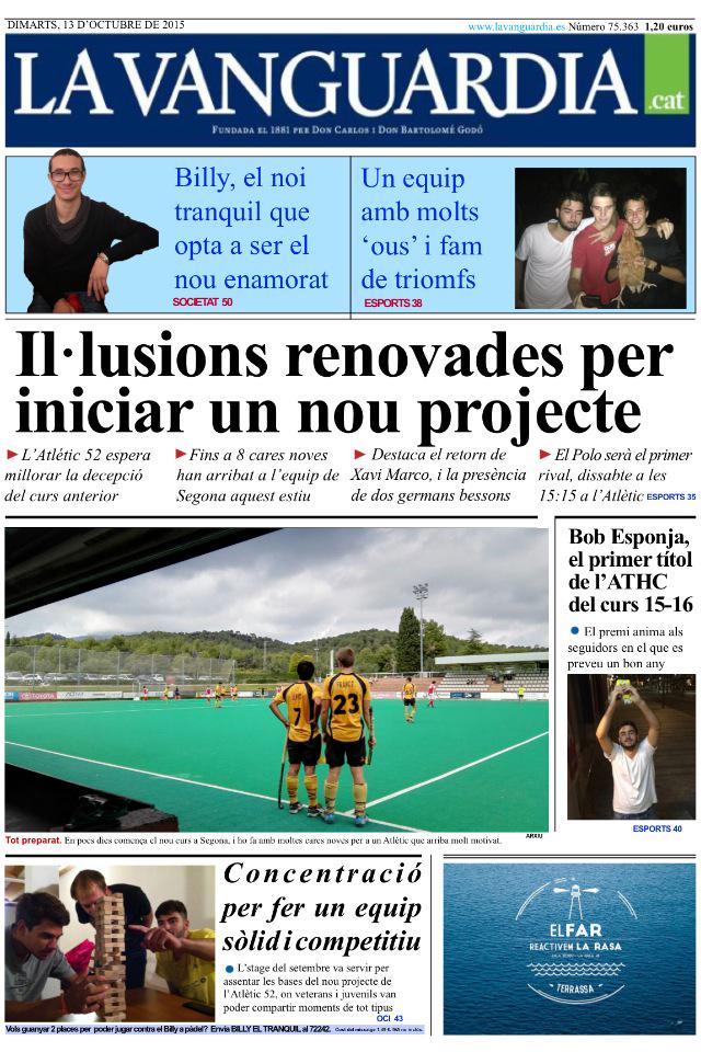 ATHC52a's tweet image. Ens trobàveu a faltar? Aquí la primera portada del curs 15-16!

Recordeu que ens podeu seguir a Instagram: athc52