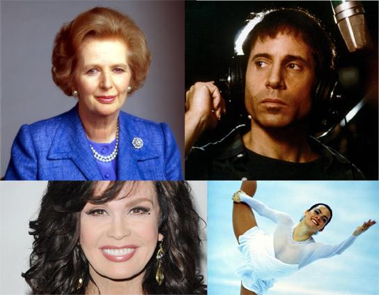 Happy Birthday to Margaret Thatcher, Paul Simon, Marie Osmond & Nancy Kerrigan! 