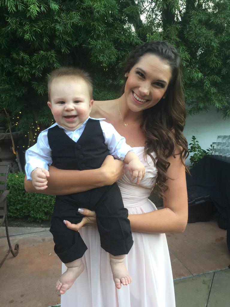 TheVoiceActor's tweet photo. My Daughter Bonita &amp; Grandson Noah! (at my son's wedding) http://t.co/Xd16eE2ftY