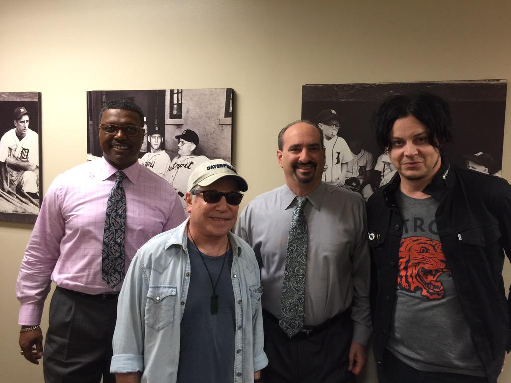 Happy Birthday Paul Simon.  He made a visit to Comerica Park this summer with Jack White. 