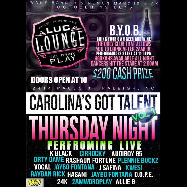Bottom2thatop's tweet photo. Performing Live @audiboyg5 @luclounge @k975 @iambriandawson @102_JAMZ @BDaht @OsamaBinDrankin @Roxie2Hot4TV @BigMo102 http://t.co/cR3cxo1llh