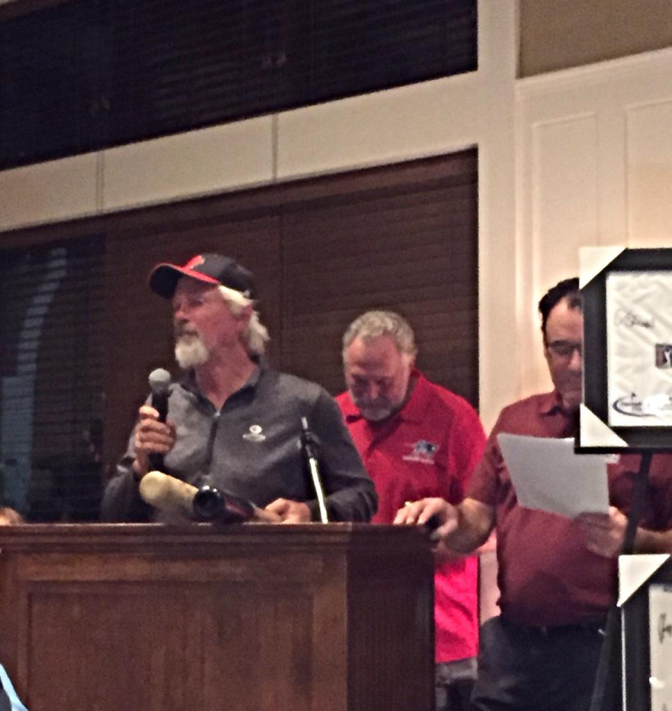LegendsHockYMCA's tweet photo. Bill "Spaceman" Lee donates bats & tells of playing ball w/grandson who has autism. #RedSox #Legends2015 @TPCBoston http://t.co/XRYVLKayIa