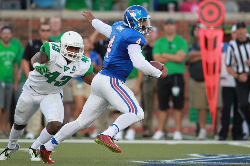 SMUVisor's tweet photo. @coachchadmorris @SMU_Football @SMU_Equipment #BLUEHELMETS EQUAL #VICTORY http://t.co/kChxbNIn2V