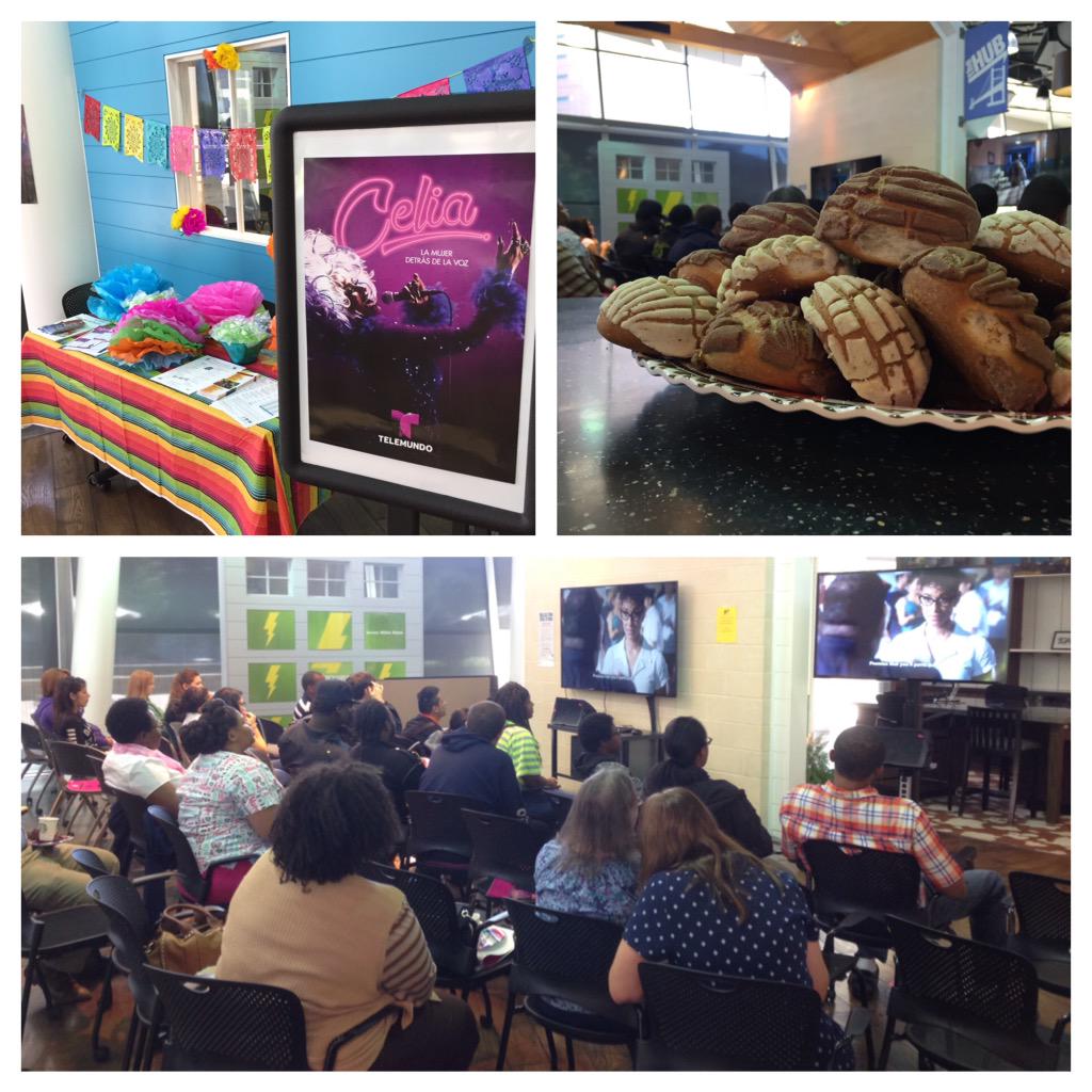 EddiesOffice's tweet photo. Celebrate Celia! til 3pm with a screening of Telemundo's new docudrama, Celia!, in the Idea Store. #CelebrateCelia http://t.co/g58GEPHsCw