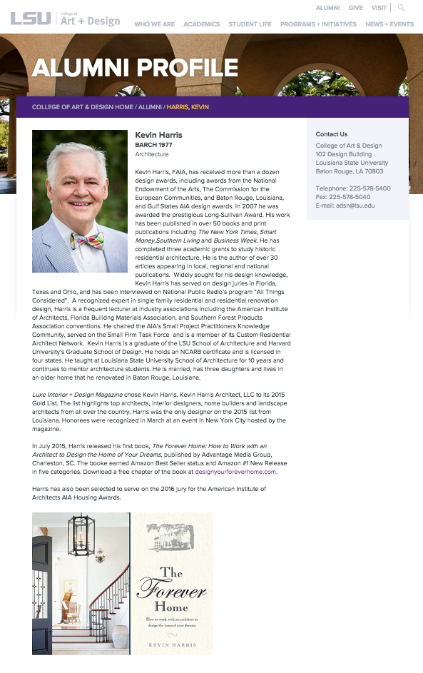 archipets's tweet photo. Thank you LSU College of Art &amp; Design for the nice shout out! #foreverhome #foreverLSU http://t.co/LAjC3y8rKx