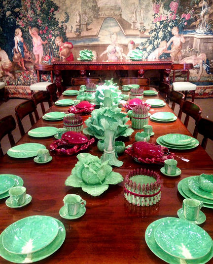 Sothebys's tweet photo. This set of #DodieThayer lettuce ware from @CorneliaGuest's collection is on offer Saturday! http://t.co/LDzw5aCHFS http://t.co/G5Jj1JMcXw