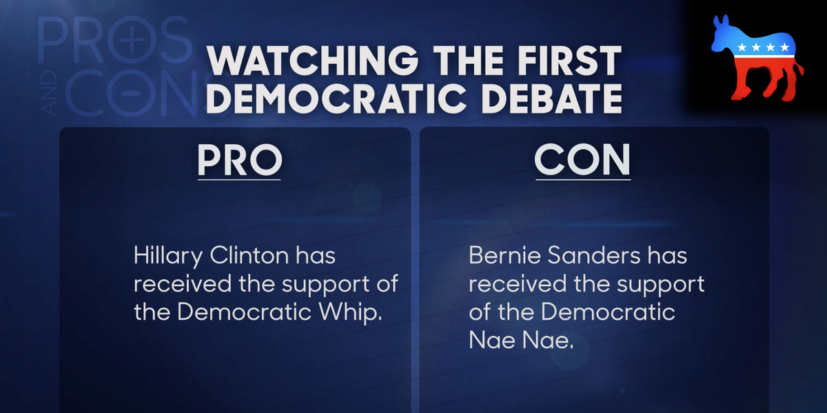 FallonTonight's tweet photo. No word yet on who "Stanky Leg" is supporting #FallonTonight #DemDebate http://t.co/KdPnSpip4i