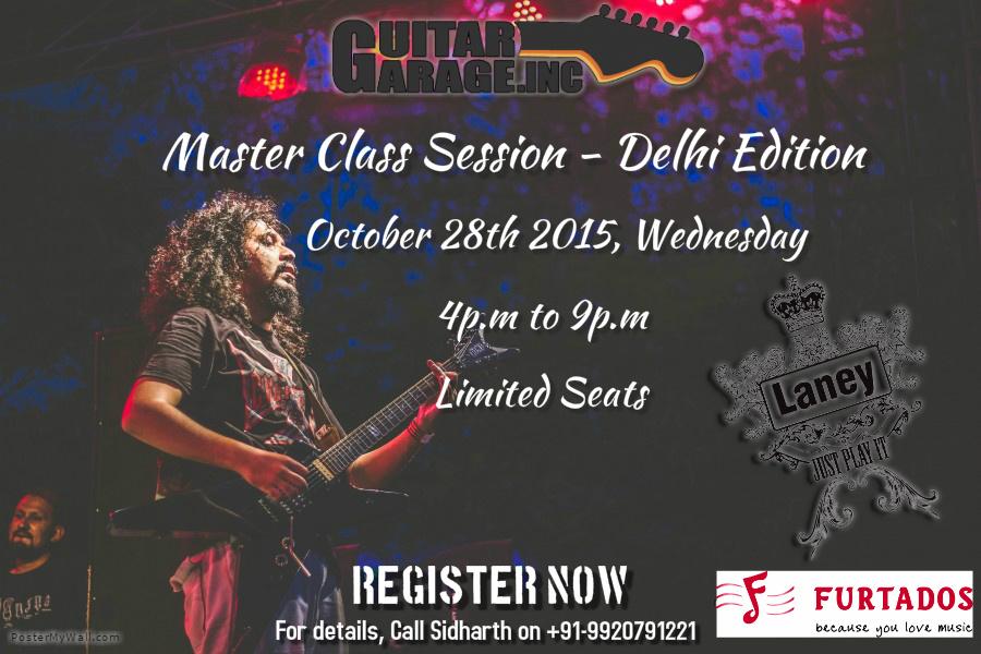 VODKADADI's tweet photo. #GuitarGarage Inc Master Class Session - Delhi Edition in association with @LaneyAmps #JustPlayIt http://t.co/DxZBhJdYh3
