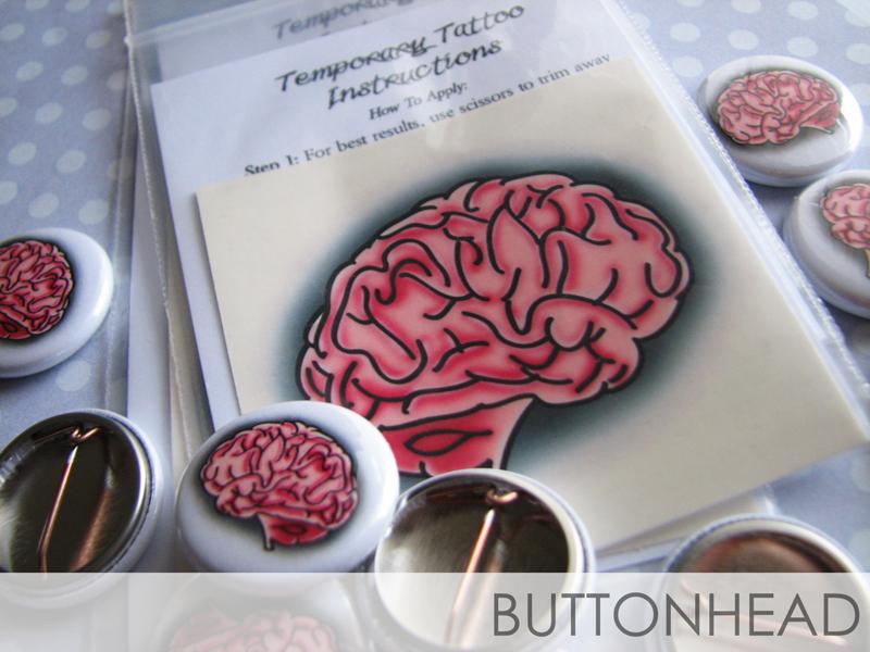 buttonhead_org's tweet image. Makin' these #brainy buttons and tattoos for a big group of NERDS. bit.ly/1VDrUvG #Halloween #MadScientist