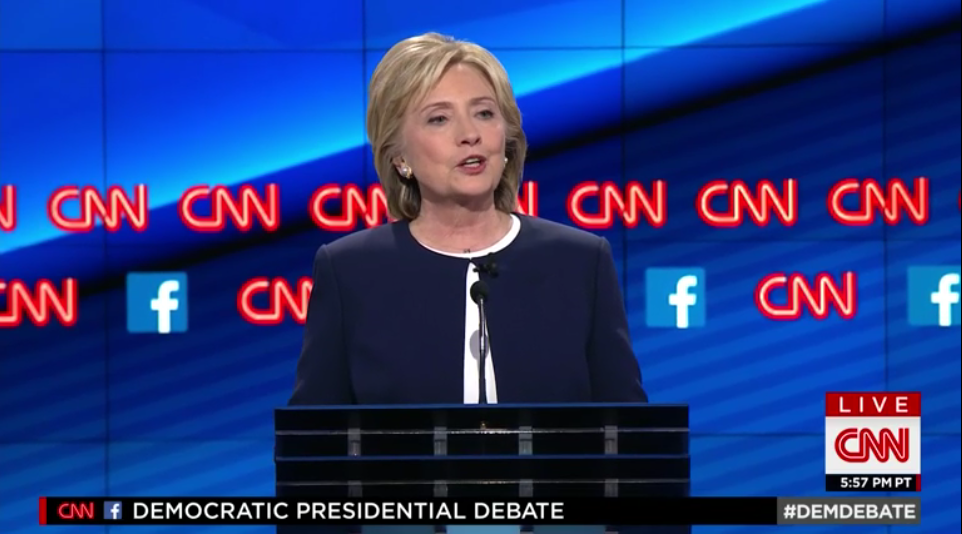 Hillary Clinton is all, "I'm Hillary Clinton."  #DemDebate