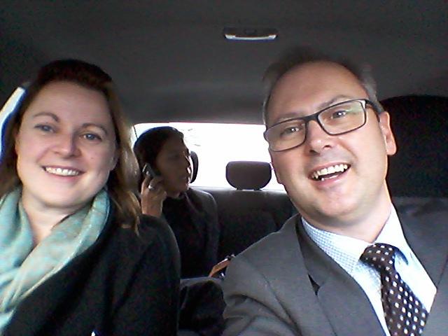 Chauffeur-ing @UKPriyaGuha and @rhona_rhonamcd on a busy science & innovation-packed visit to Seattle. #BritSci
