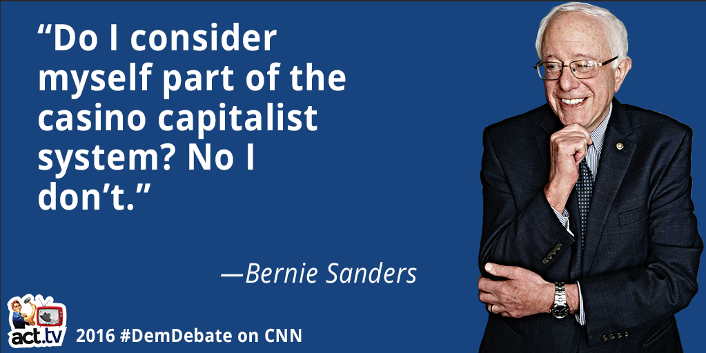 Bernie is unapologetic. #DebateWithBernie #DemDebate