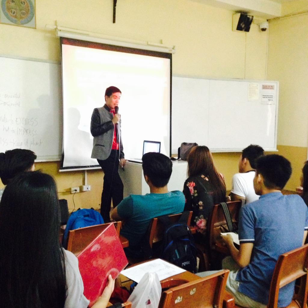 SanBedaJuniorMA's tweet photo. Mr. Flor Abel Vilog, now imparting his knowledge about business letter writing. #SBJMAReload
#SBJMArmy http://t.co/QgB41edQM5