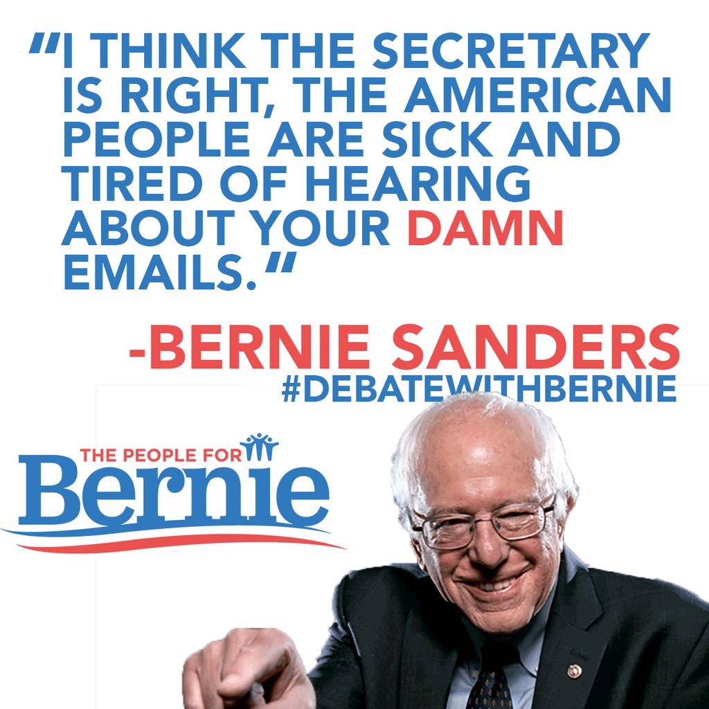 BernieStudents's tweet image. The DAMN emails