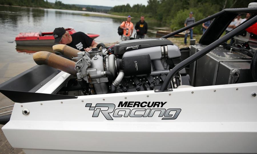 MercuryMarine's tweet photo. Mercury Racing QC4v 1350 finds a home in Canadian jet boat. Yeah, it's pretty cool. http://t.co/xTkjr7dz8e. http://t.co/kcN3okAqJC