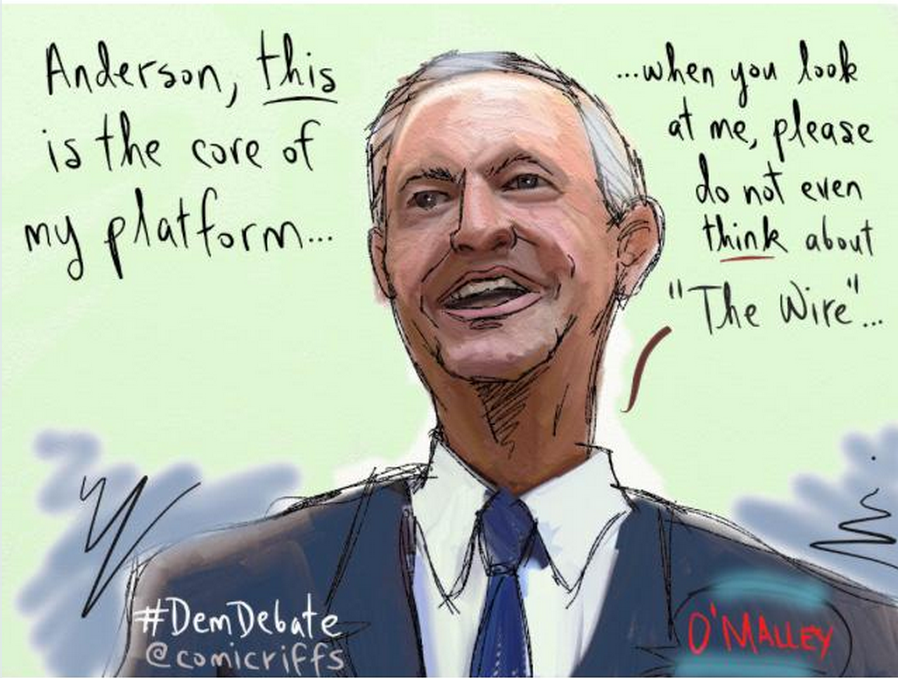 postpolitics's tweet photo. The debate in four sketches. http://t.co/vClJIJJu1R http://t.co/pY1U5L5xCV
