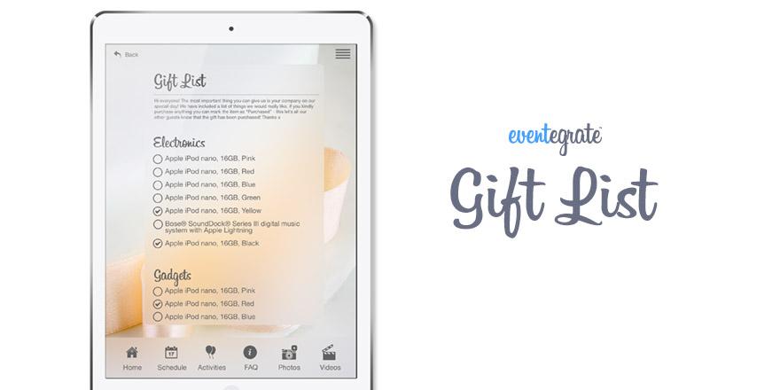 pumpkinfeed's tweet photo. #eventegrate allows #wedding guests to scan through, link to and confirm purchases from your #weddinggift list http://t.co/9BwCJp6QPw