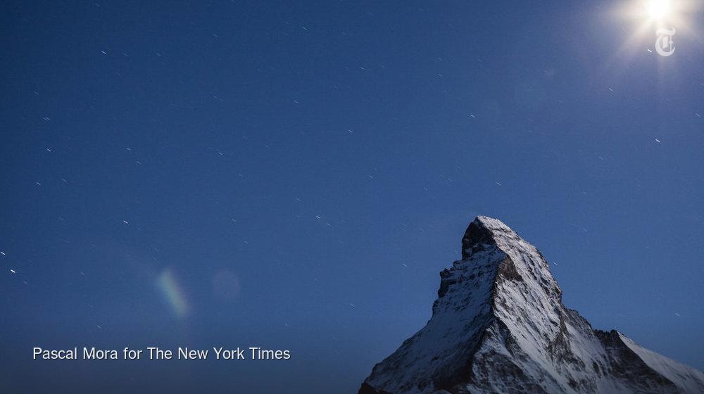 nytimes's tweet photo. Climbing the Matterhorn: Step-by-step http://t.co/1YCqGst3Zr http://t.co/aRWxmUhh4f