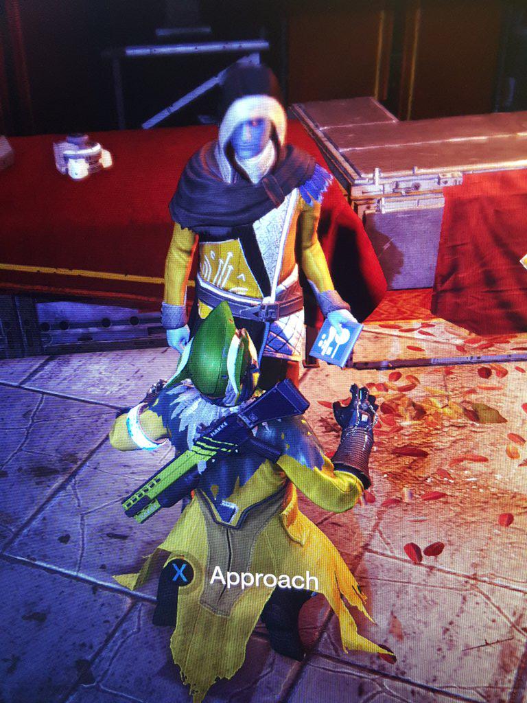 Caprabae's tweet image. @DestinyTheGame @dr9nz0 they give us the ability to plead to him now. #masterrahool