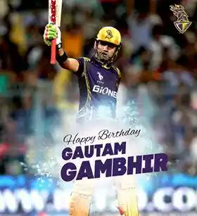 Happy Birthday skipper Gautam Gambhir 