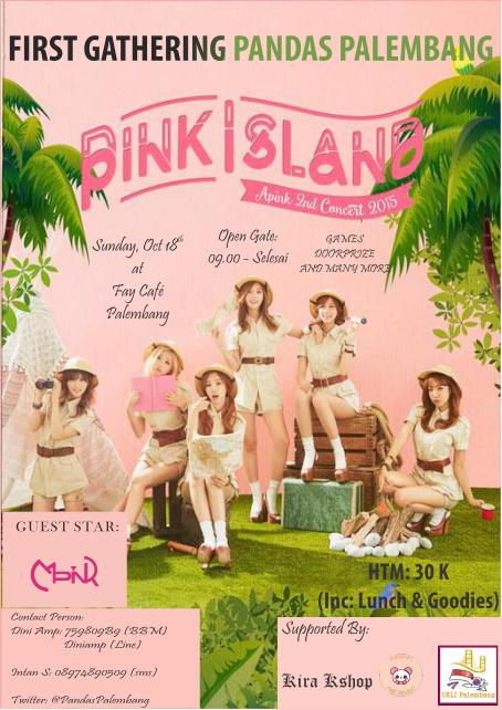 First Gathering Pandas Palembang "Pink Island" | Sabtu, 18 Okt 2015 | Fay Cafe | Guest Star : MyPink Dc | HTM 30k