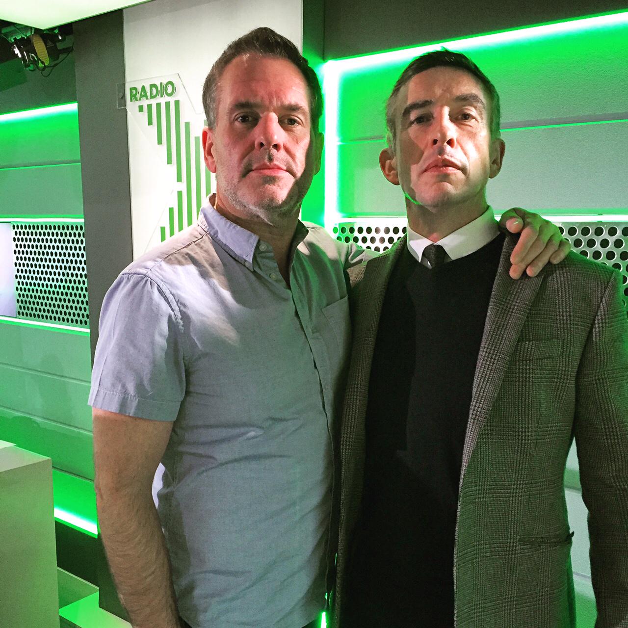 Happy Birthday Steve Coogan! Here\s a snap of him and Chris from yesterday\s show. 