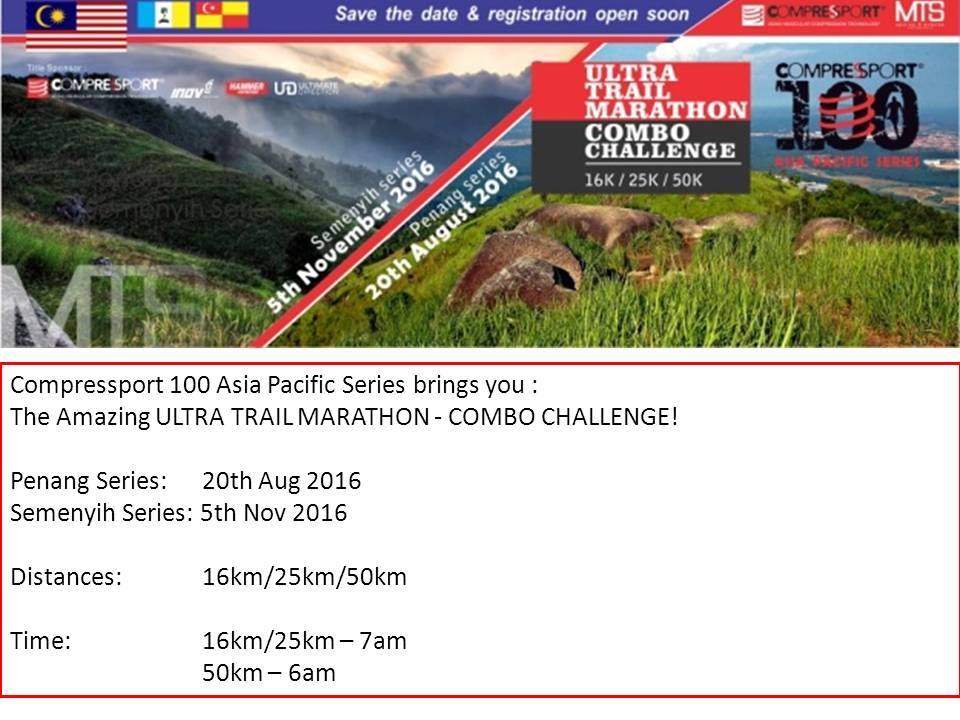 #UltraTrailMarathon 16km or 25km or 50km, pffft 10km pun mencungap