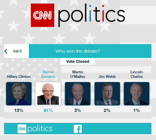 Cizzy_mac's tweet photo. If this does not prove how out of touch the American media is, nothing will. #DemDebate http://t.co/TPAvtpqfl6
