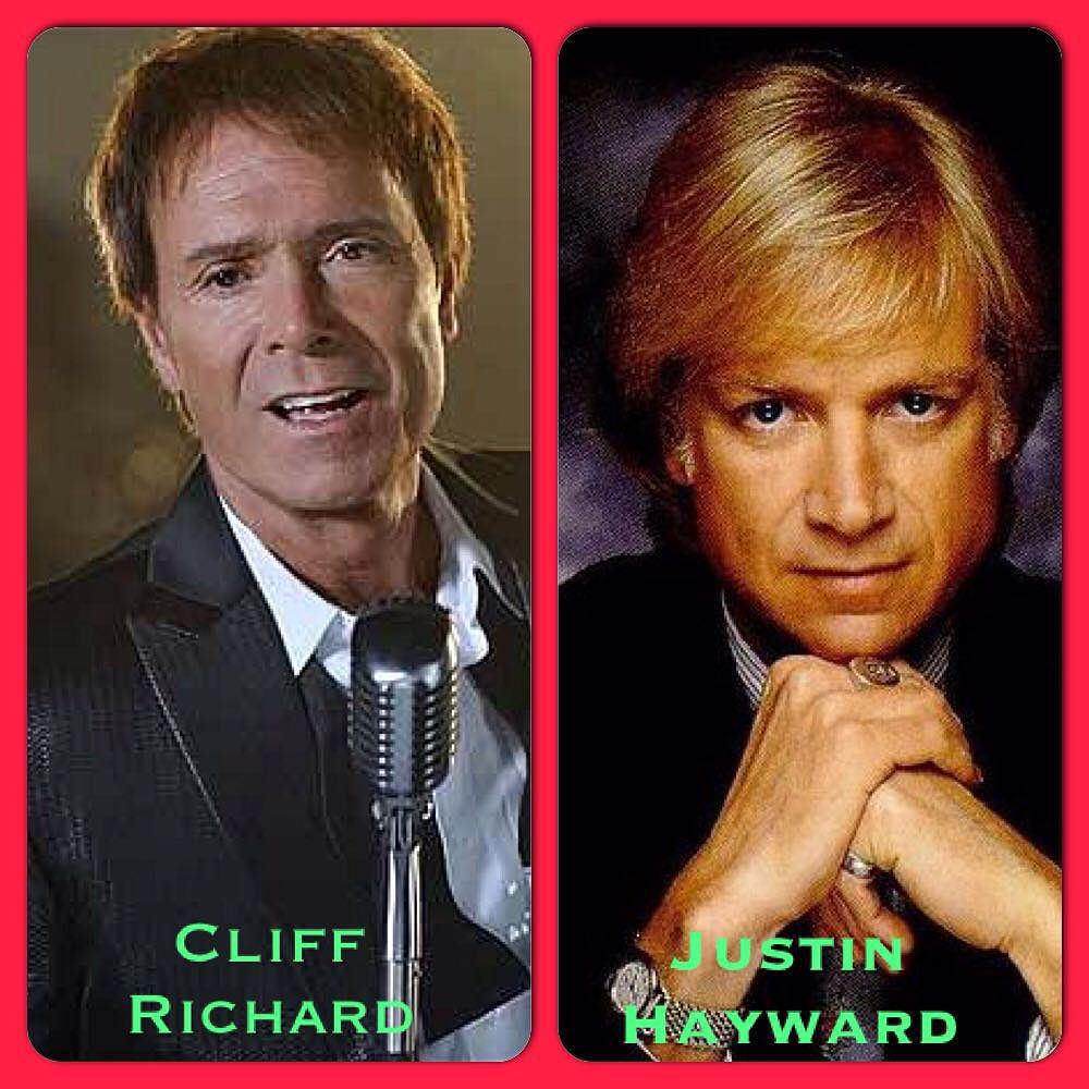 Cliff Richard and Justin Hayward Two British musician who share the same birthday. So happy 