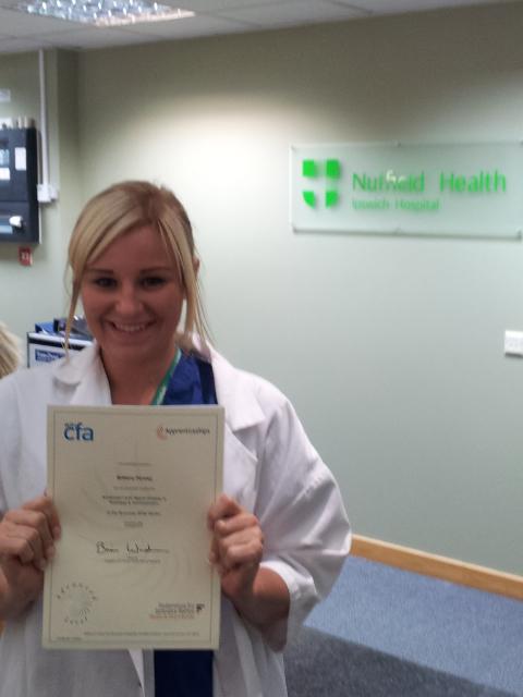 PeteSWSC's tweet image. Apprenticeship? Worth it? Brittany Parsley went from L2 to L3 Business and a great new job with BUPA! Congrats!