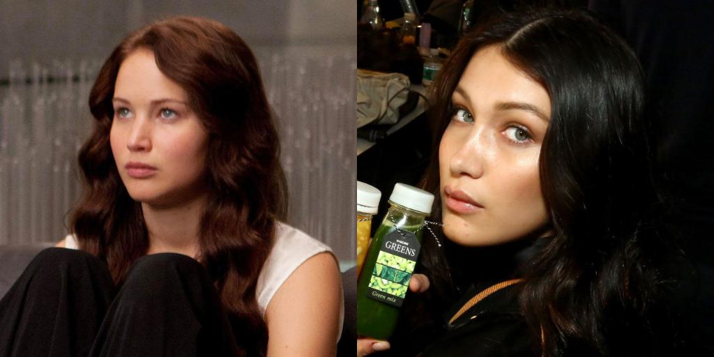 ELLEmagazine's tweet image. 6 times Jennifer Lawrence and @bellahadid were twins: on.elle.com/6017B33xR