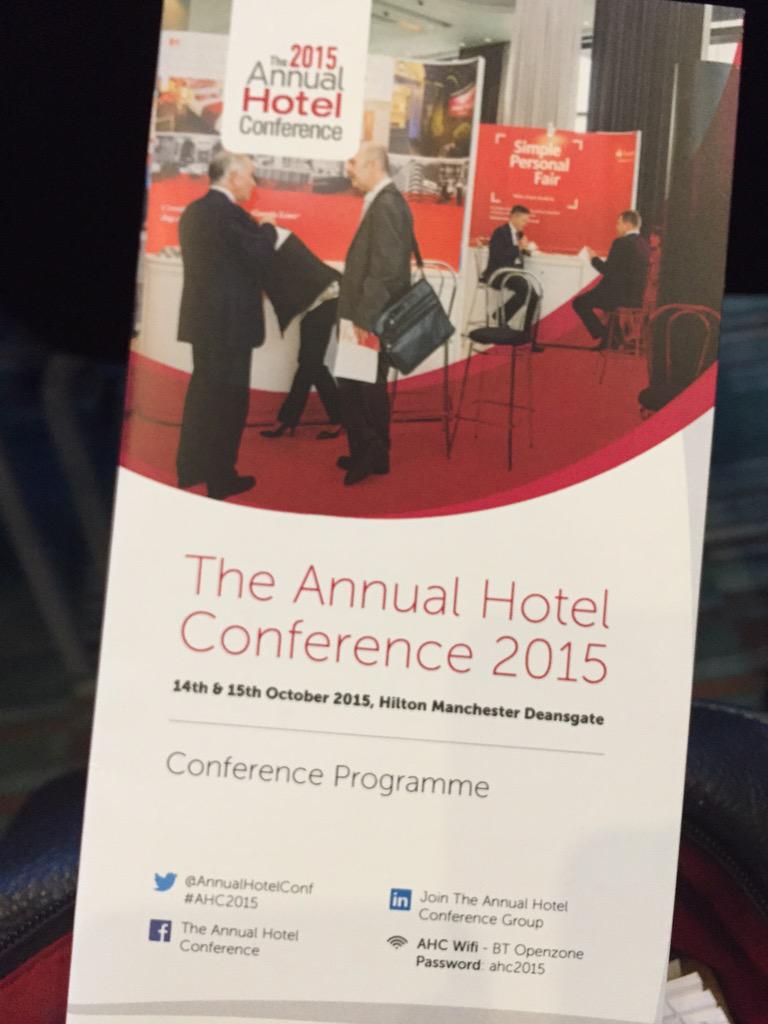 .@AnnualHotelConf has kicked off and we're ready to gather lots of #hotel insight for you #AHC2015