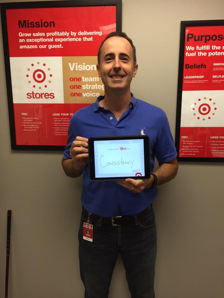 I appreciate <a href="/ConnieDroge/">Connie Droge</a> for her consistent style leadership #YouMakeTarget #R3MIH15