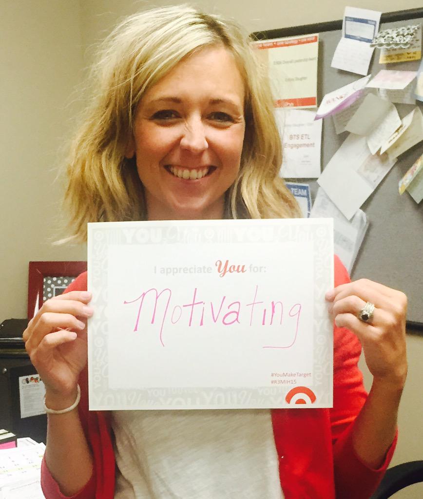 Thanks Connie for always Motivating me to be better <a href="/ConnieDroge/">Connie Droge</a>  #YouMakeTarget